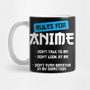 Rules for Anime Manga Cosplay Otaku Anime Mug